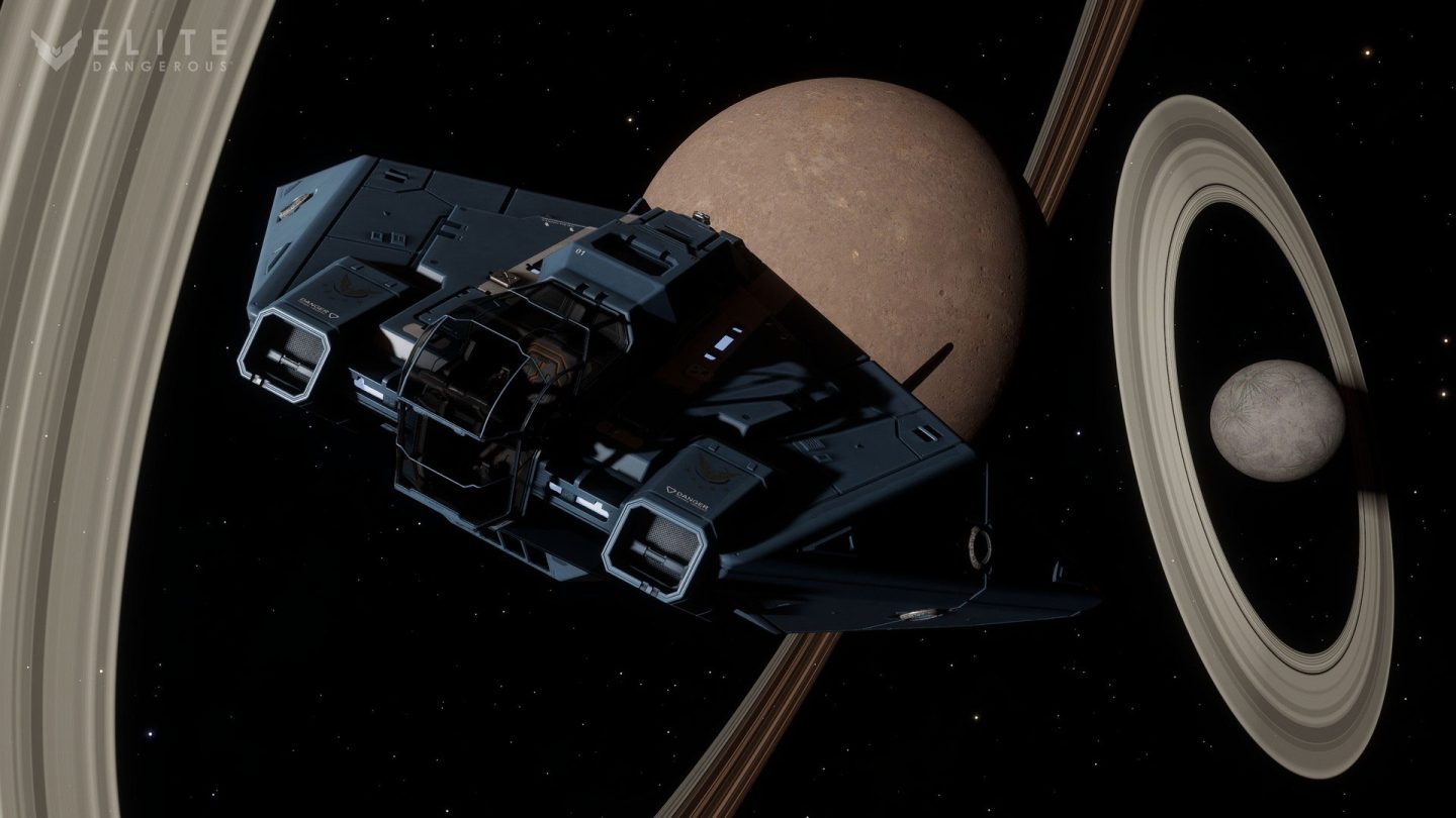 Ship over planet